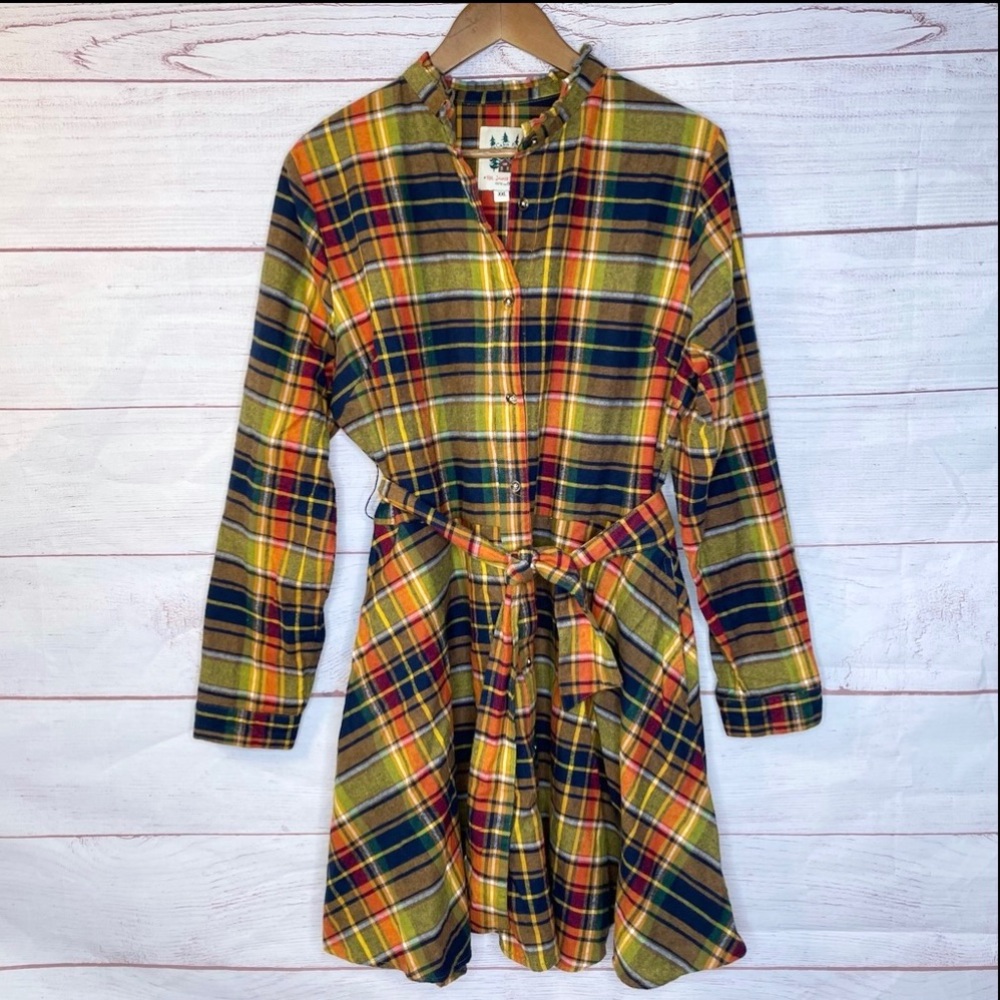 Kiel James Patrick Woodstock country store flannel dress XXL